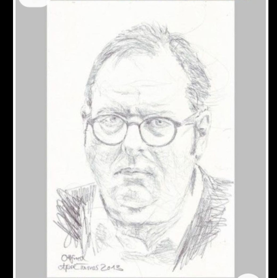 OTTFRIED FISCHER ❤️ PORTRAIT #Turner 2012 original drawing freehand