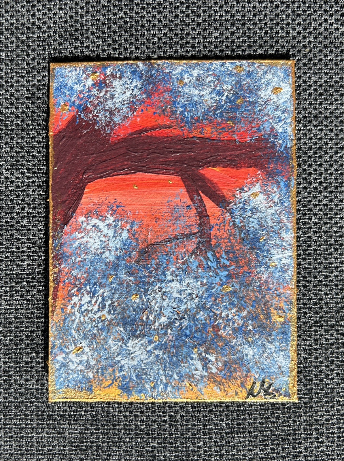 ACEO Original #5/26 Miniature Acrylic Painting On Paper Signed