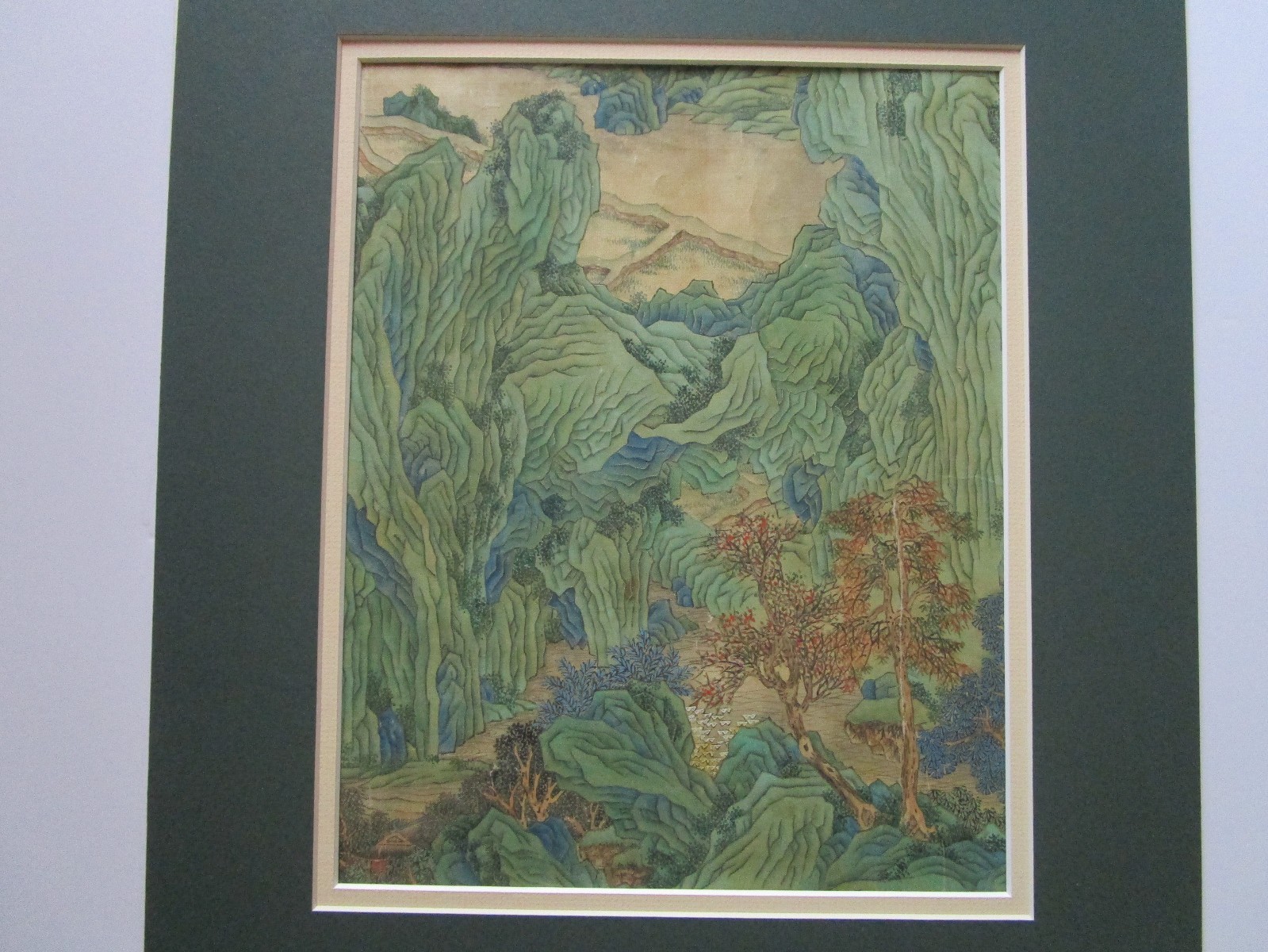 ANTIQUE 19TH TO 20TH CENTURY ASIAN PAINTING MODERNIST CHINESE TREES ART DECO VTG