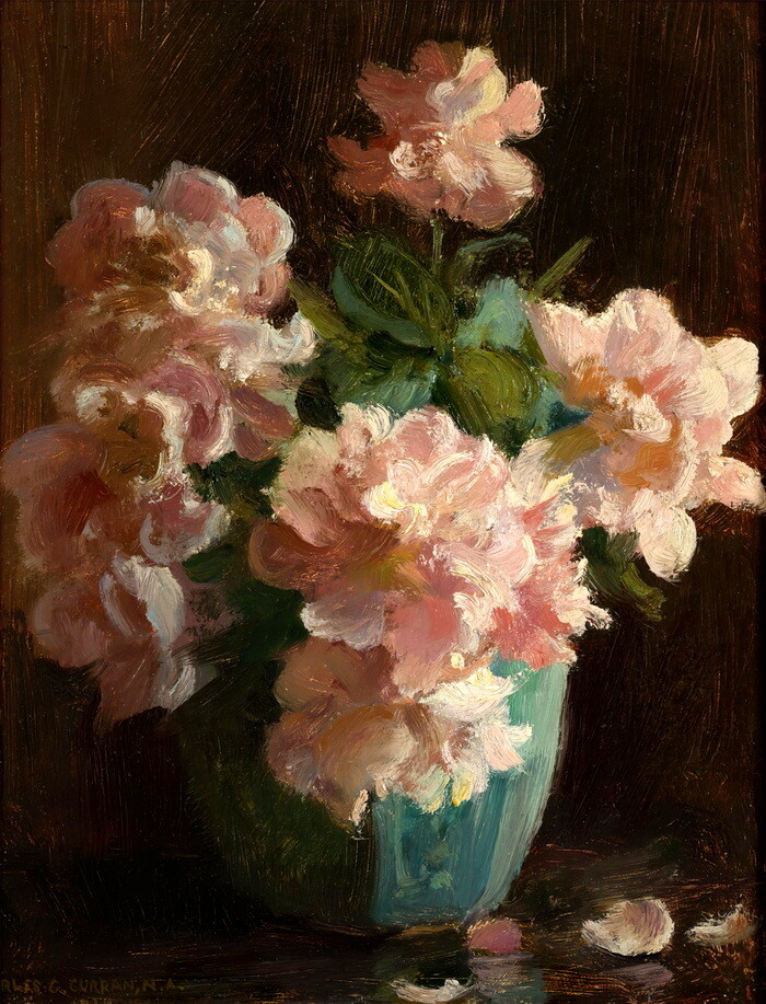 Pink Roses oil painting Wall Decor Giclee Printed on canvas P1932