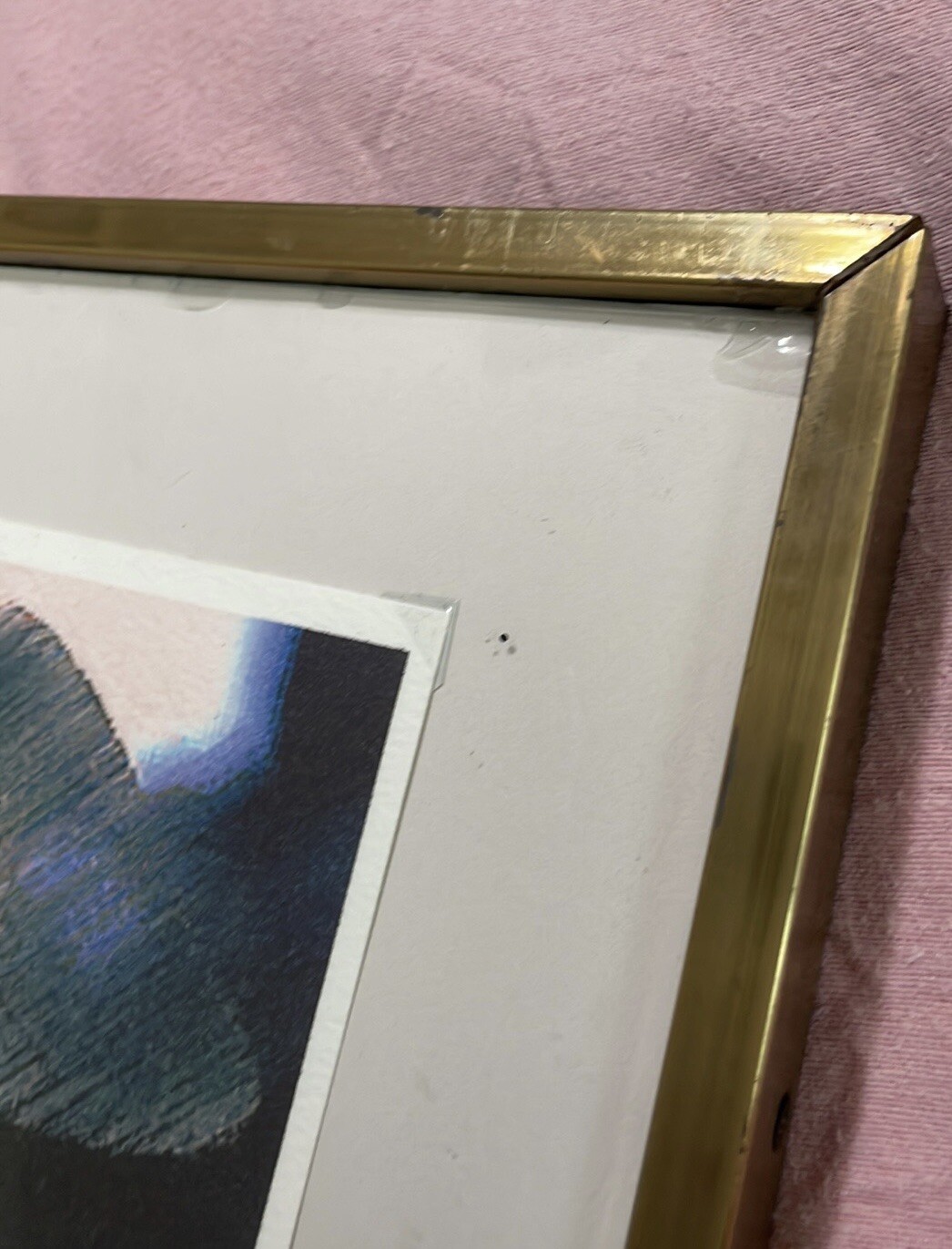 Sergio Zenteno Bencomo Framed Art Piece Mexican Abstract Latino Surrealism 