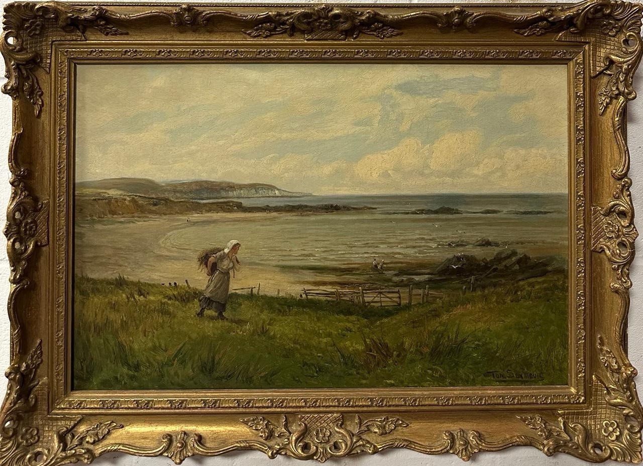 Tom Seymour (1844-1904) Coastal Landscape, Oil On Canvas ,Signed