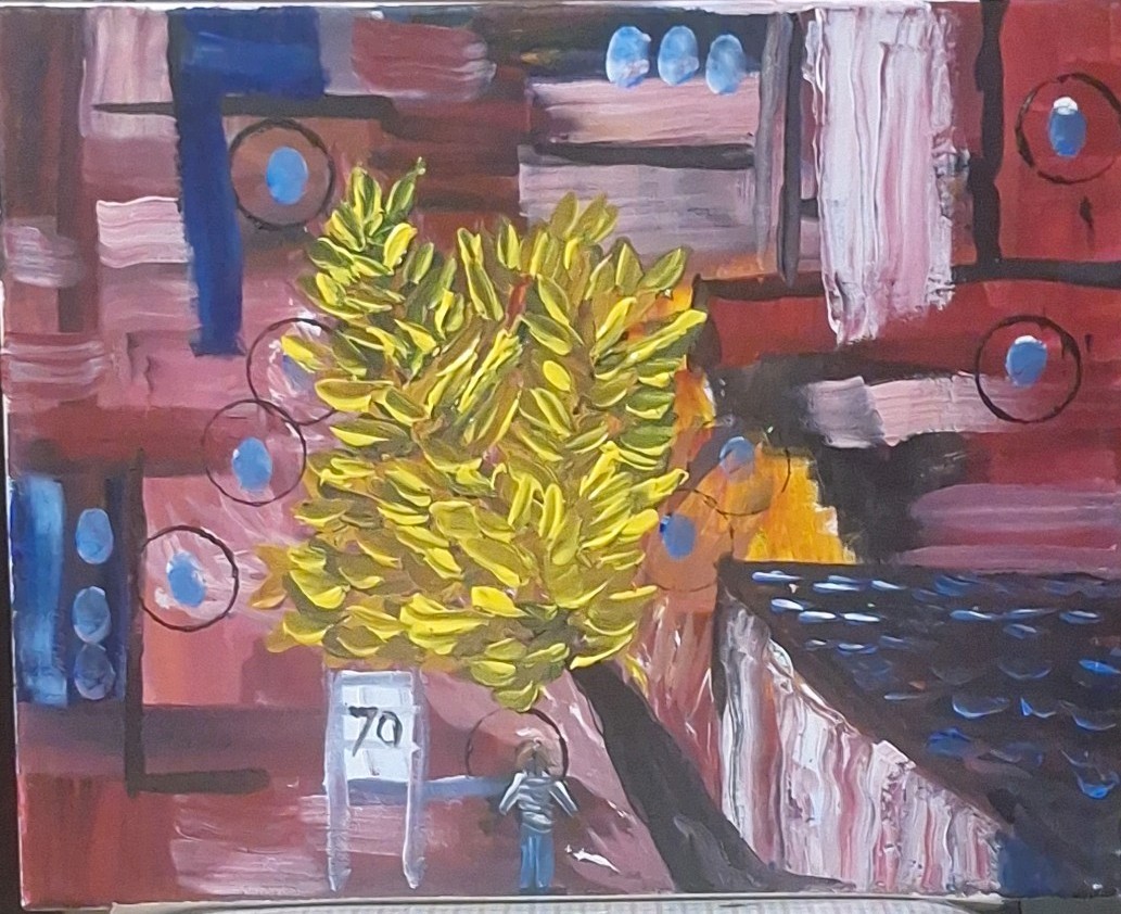70, Acrylic Painting – 16×20 Hand Painted Artwork on Canvas