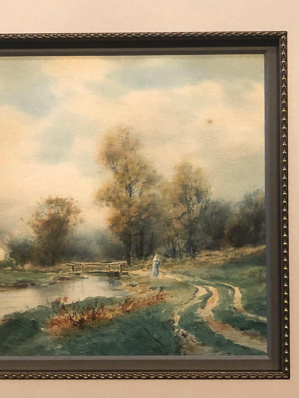 WILLIAM CORNELIS BAUER (1862-1904) SIGNED LANDSCAPE WC – Listed Artist – Rare