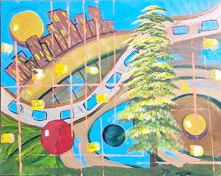 Gone Crazy, Acrylic Painting – 16×20 Hand Painted Artwork on Canvas