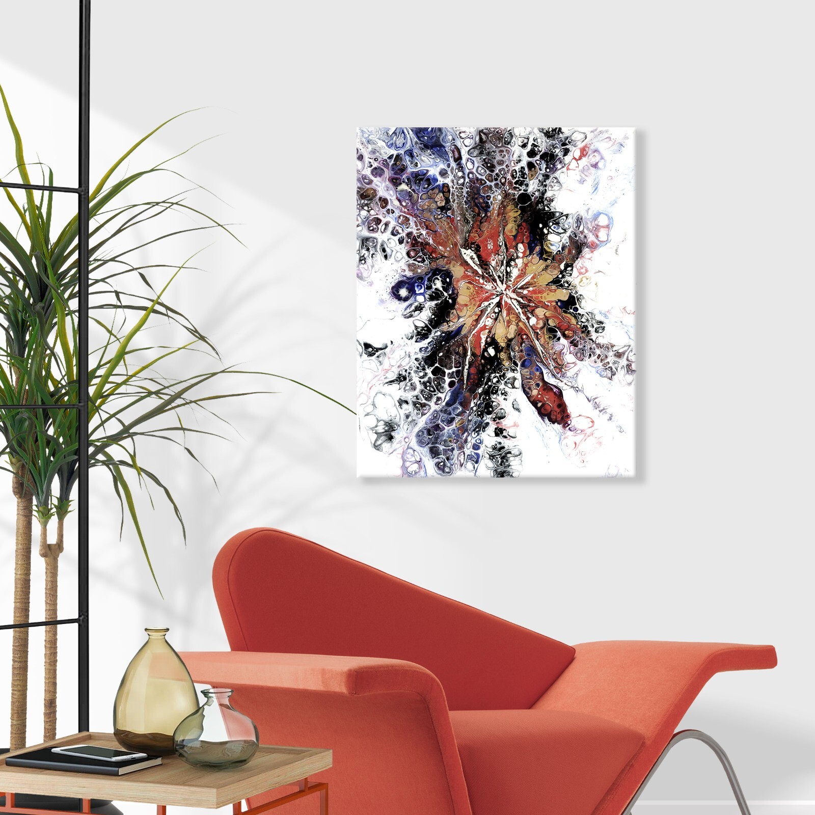 ABSTRAKT ART 16″ x 20″ CANVAS ORIGINAL HAND-PAINTED ARTWORK