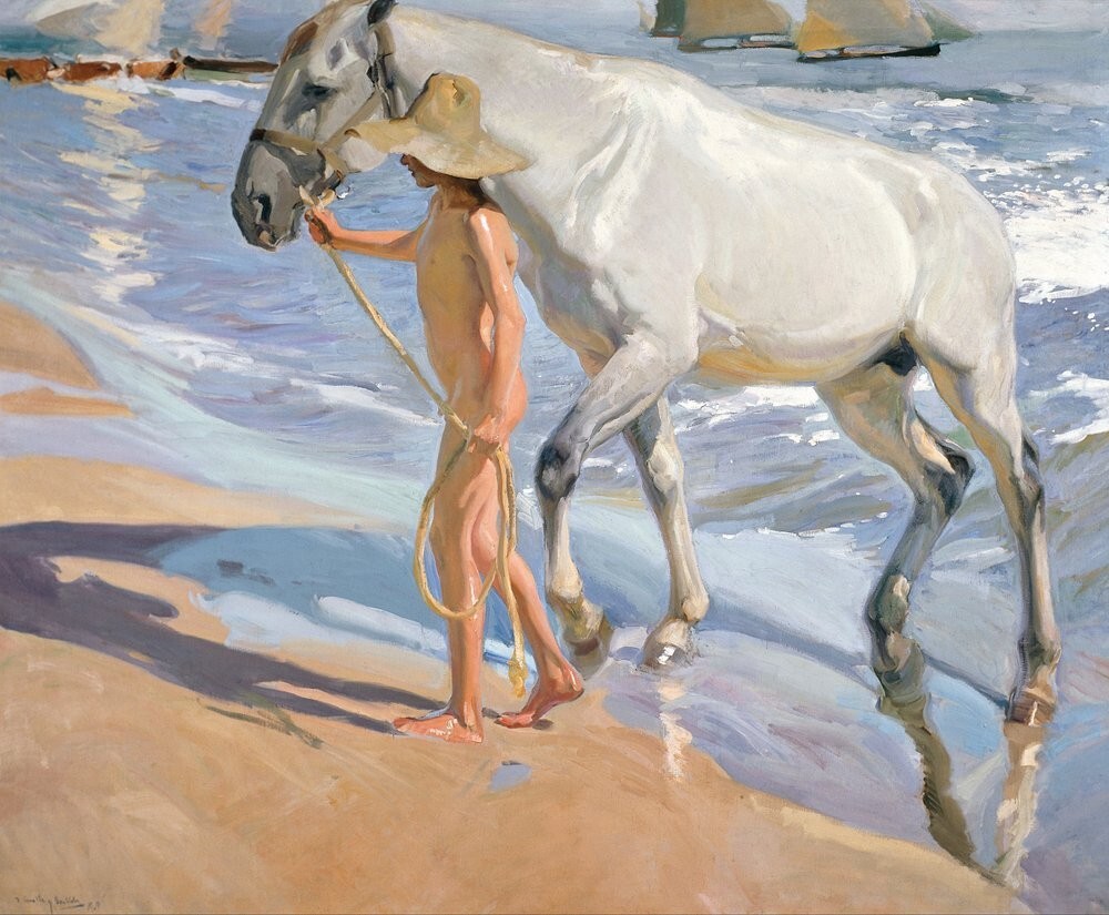 JOAQUIN SOROLLA ARTIST OIL PAINTING SIGNED..