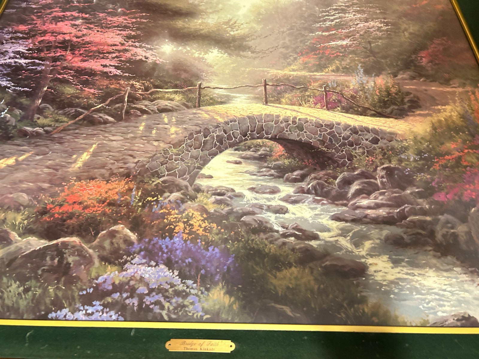 1997 Bridge Of Faith -Thomas Kinkade 1st In Series- LTD Edition #2142/3850 w/COA