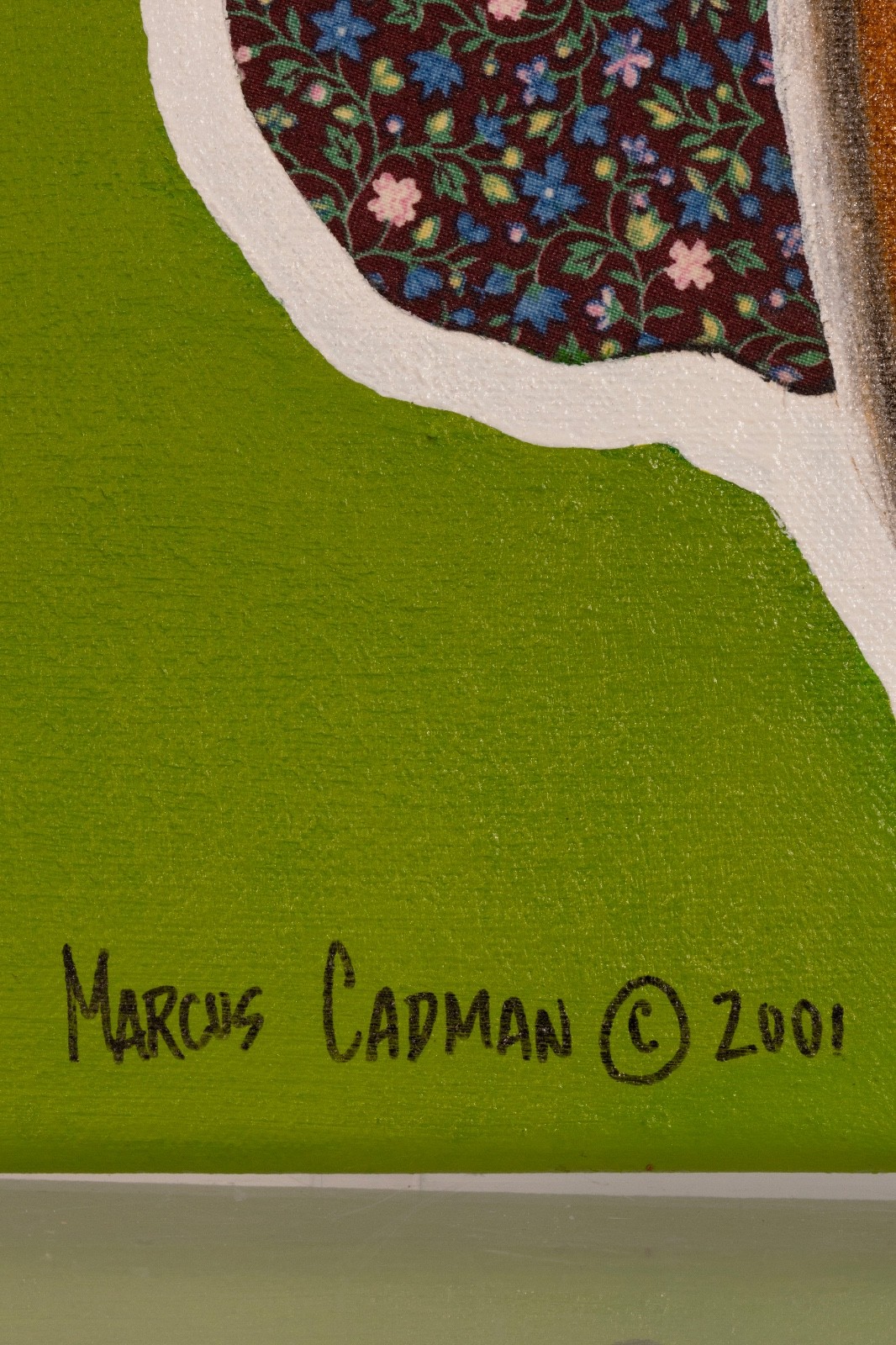 Marcus Cadman – Remaining True 2001 Signed Acrylic On Canvas Native American Art