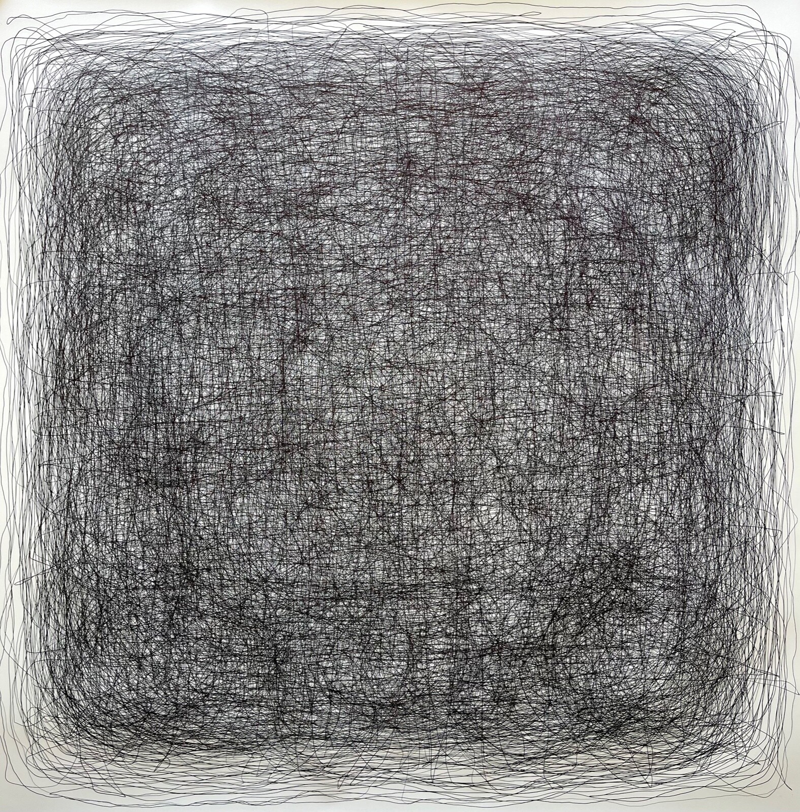 ORIGINAL LARGE DRAWING BLACK INK ON PAPER