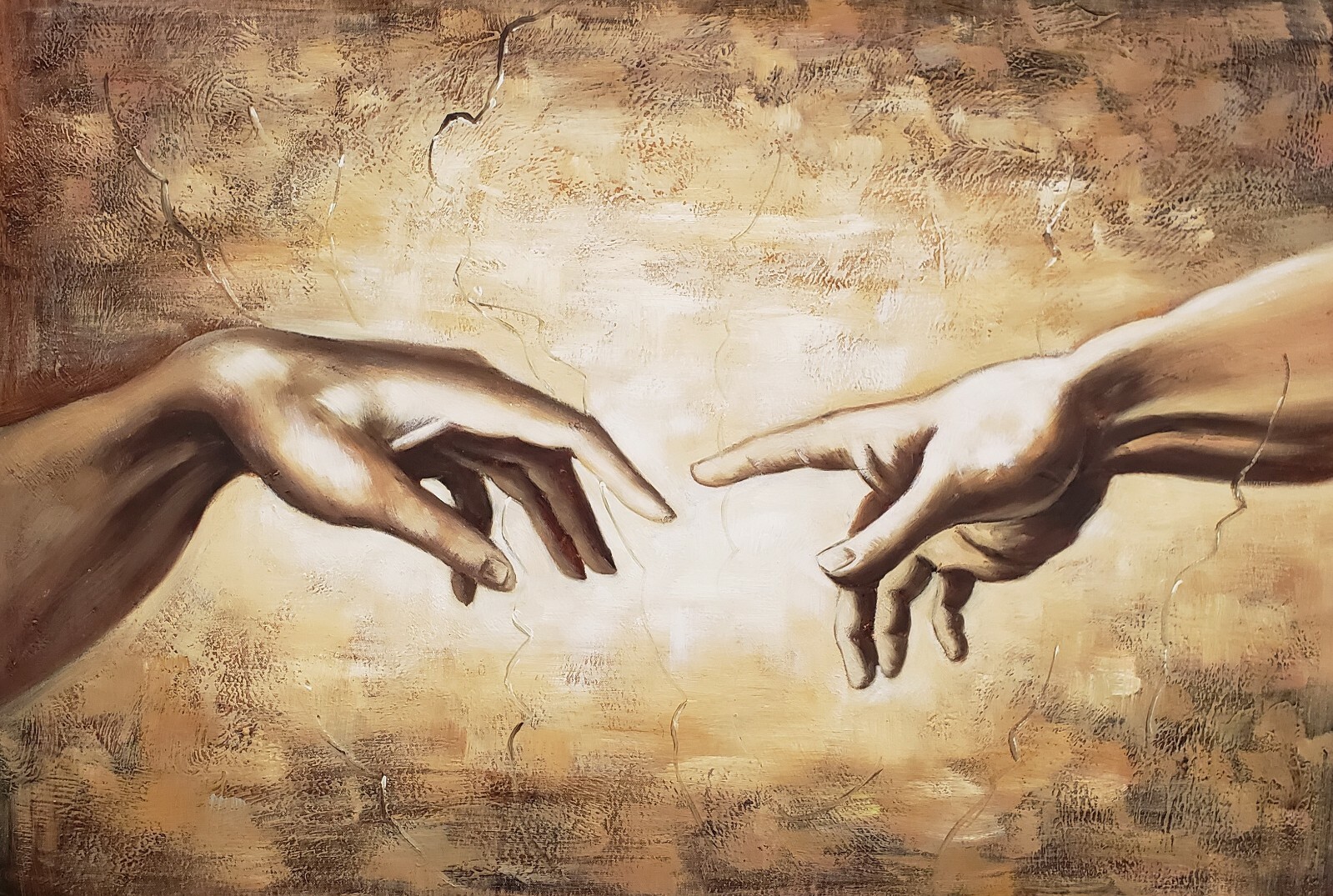 Creation, 24×36,100% Hand Painted Oil Painting on Canvas