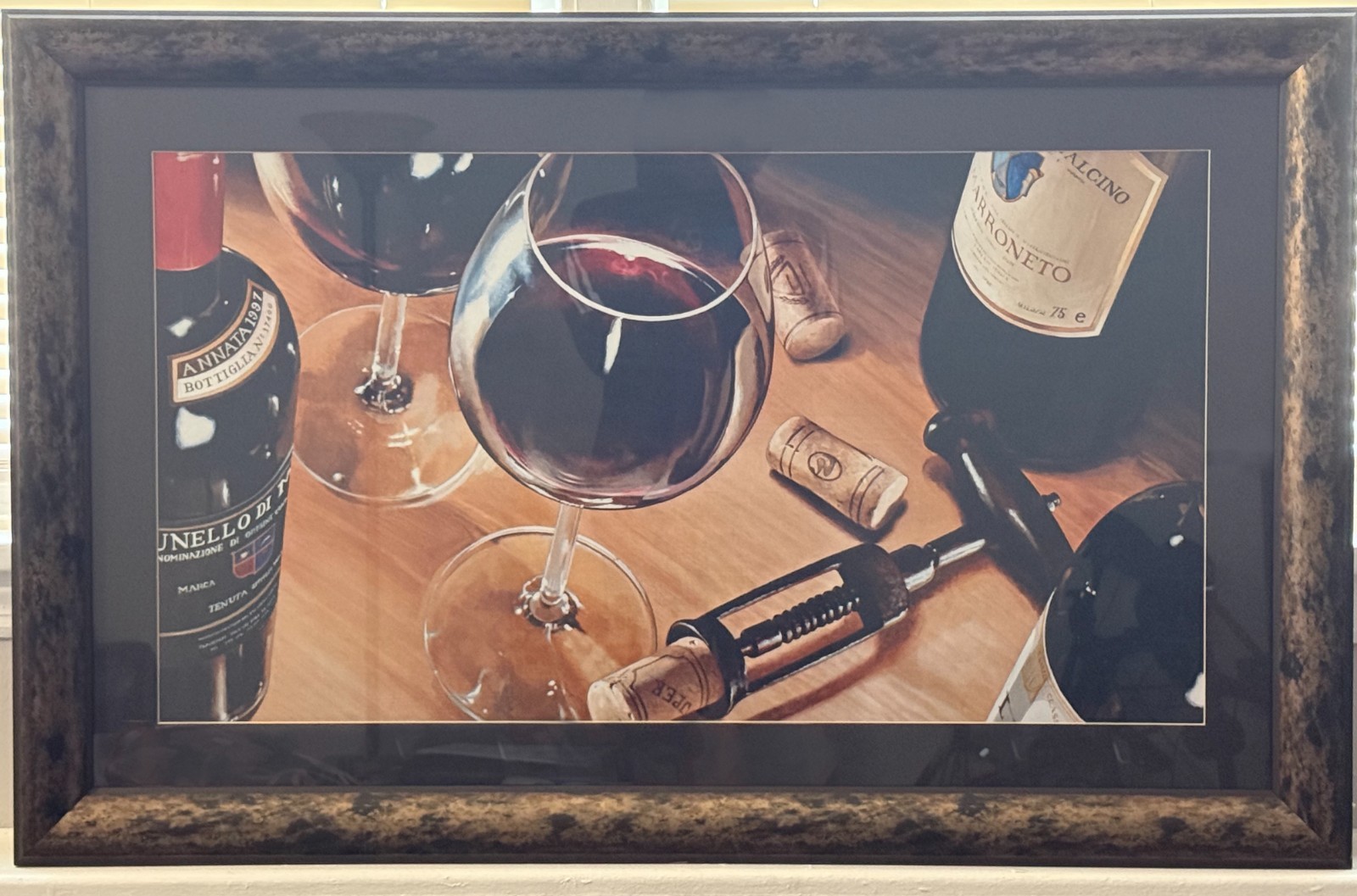 Painting of Wine 45in x 28in x 1.5in