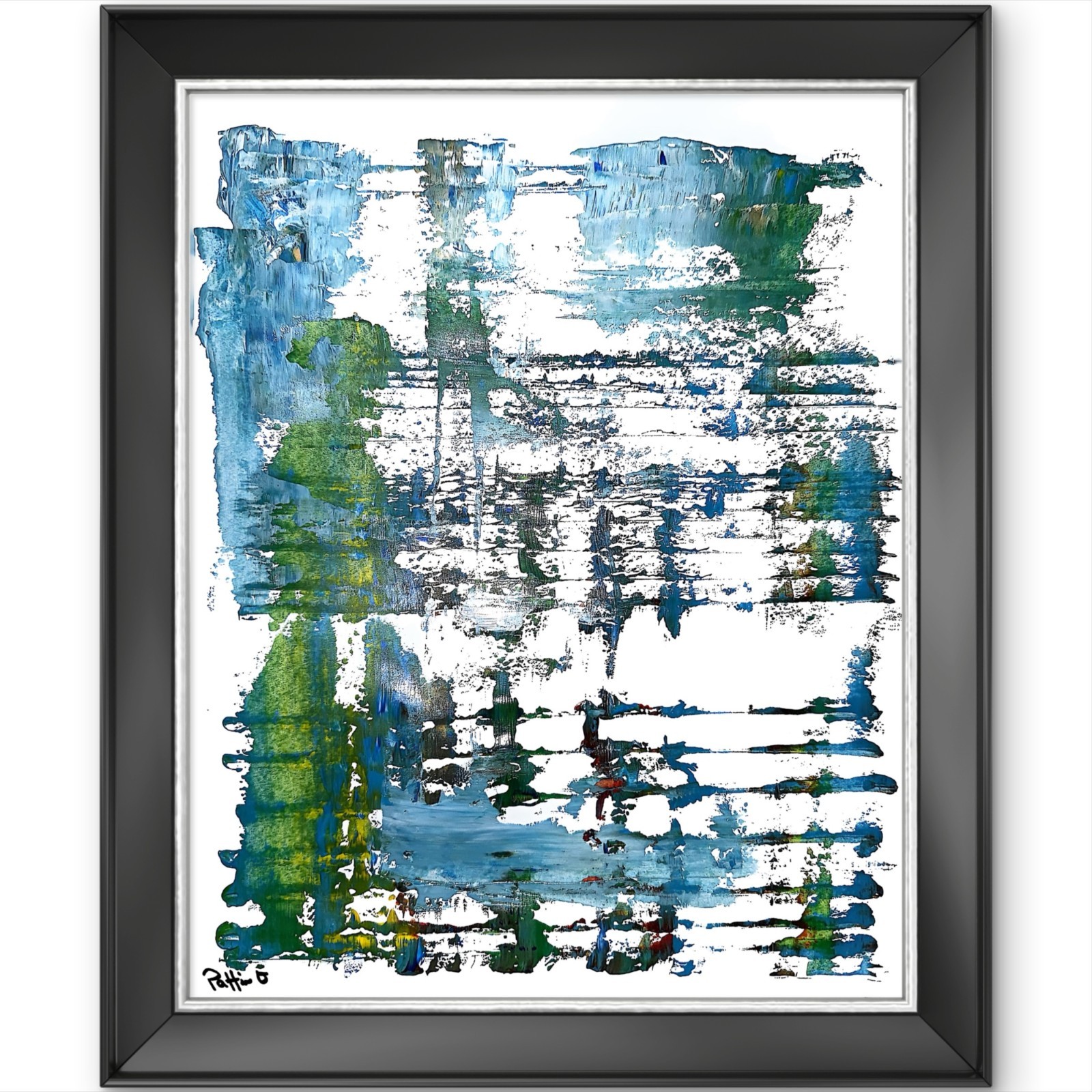Contemporary Abstract Expressionism Fine Art PAINTING 14X11 Gallery Paper Signed