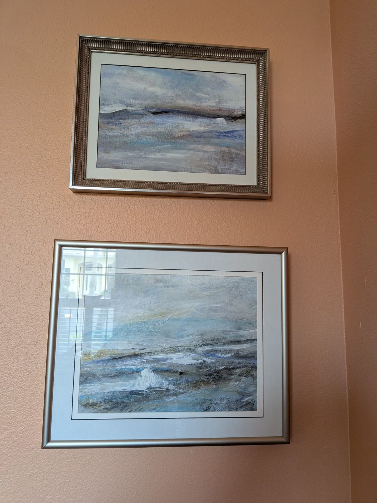 Set of 2 Framed Ocean Paintings – Signed Joan H. Shapiro