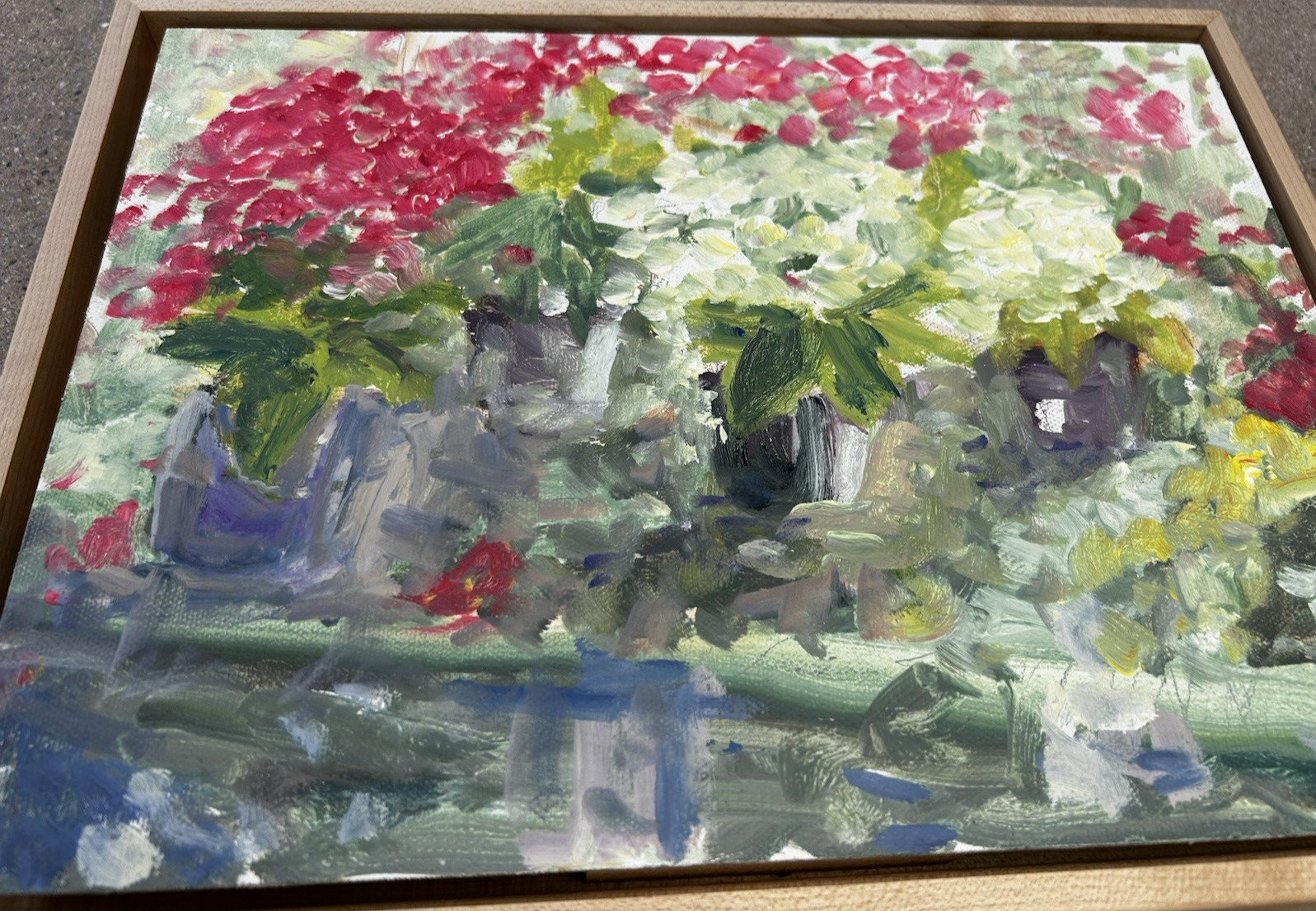 Edwards Green House Idaho Original Impressionism Painting Oil on Canvas Board