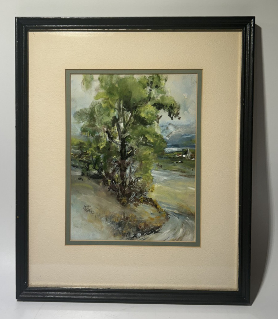 VTG Edith Cope Still Life Painting Framed & Matted Corona del Mar California