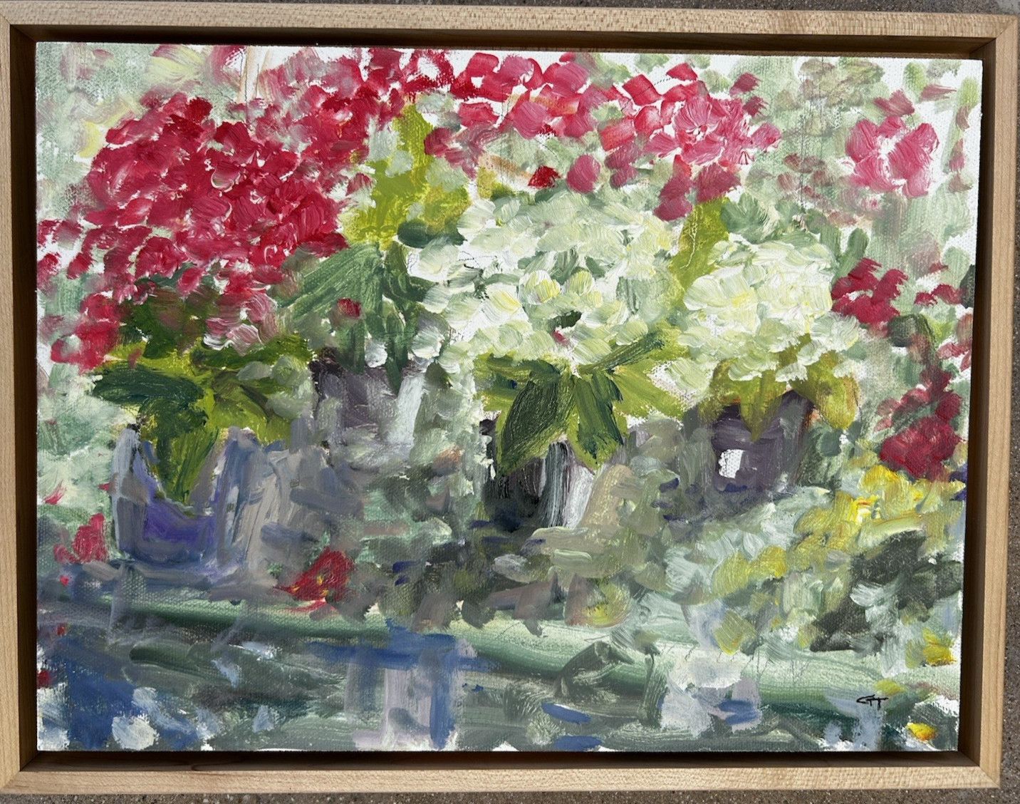 Edwards Green House Idaho Original Impressionism Painting Oil on Canvas Board