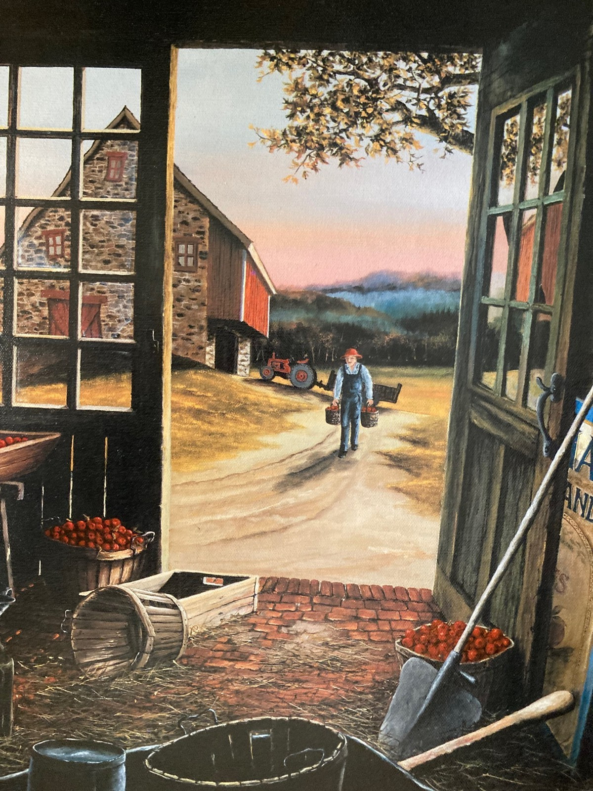 H. Hargrove Serigraph Apple Barn Size 20″ x 24″