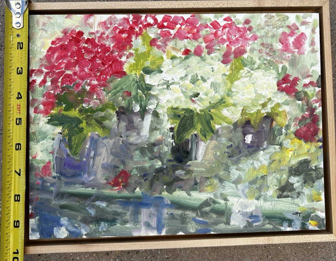 Edwards Green House Idaho Original Impressionism Painting Oil on Canvas Board