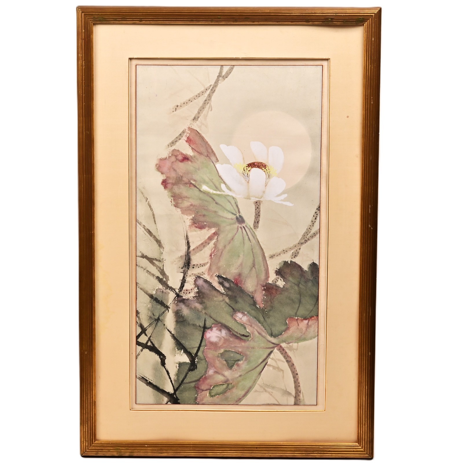 ZHANG DAQIAN Style Chinese Vintage Original Floral Still Life Landscape Painting