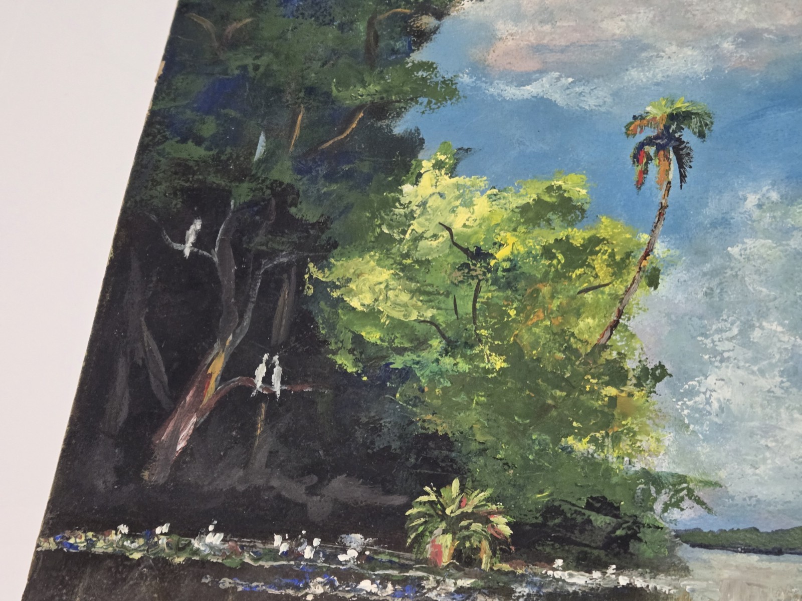 Florida Highwaymen Style Painting OOAK Signed Roberts 1969 Original On Board