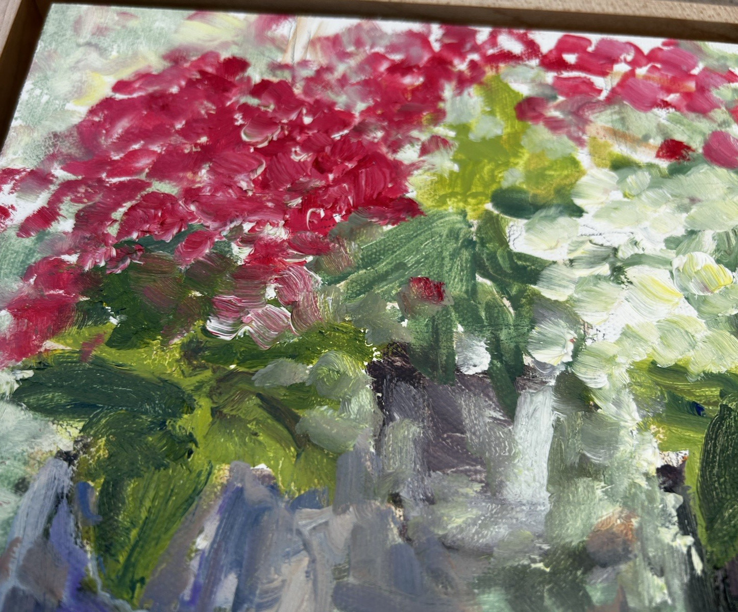 Edwards Green House Idaho Original Impressionism Painting Oil on Canvas Board