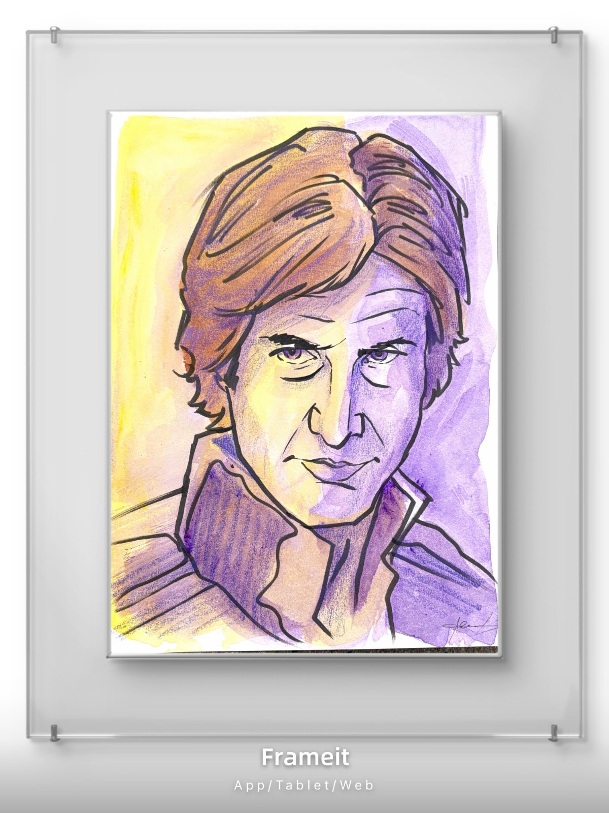 Original Han Solo 1 Painting By Alannah Dyer- Acrylic 9×12 in Star Wars Fan