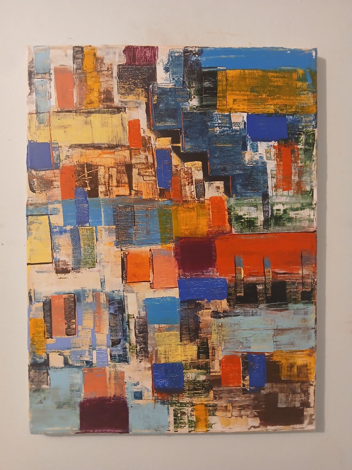 original abstract acrylic painting on canvas