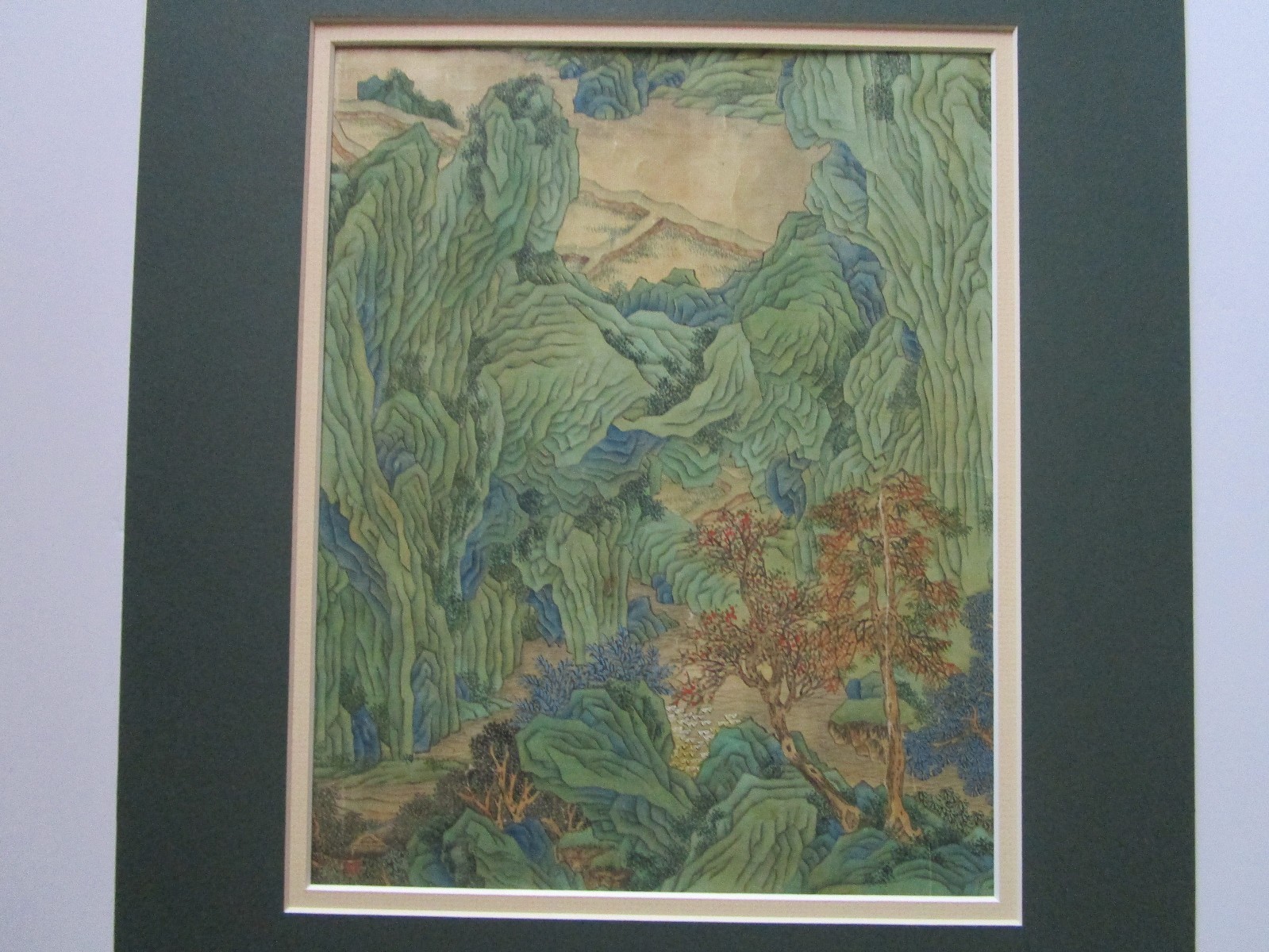 ANTIQUE 19TH TO 20TH CENTURY ASIAN PAINTING MODERNIST CHINESE TREES ART DECO VTG