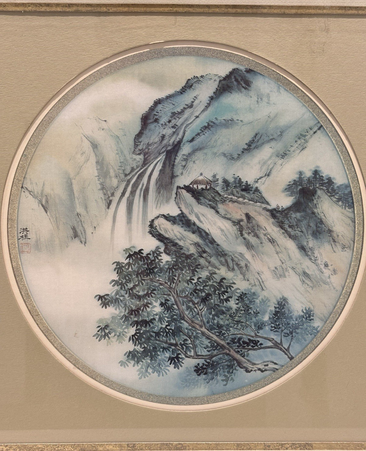 Chinese Landscape Painting on Silk, Signed, Rare Traditional Asian Art Gifts