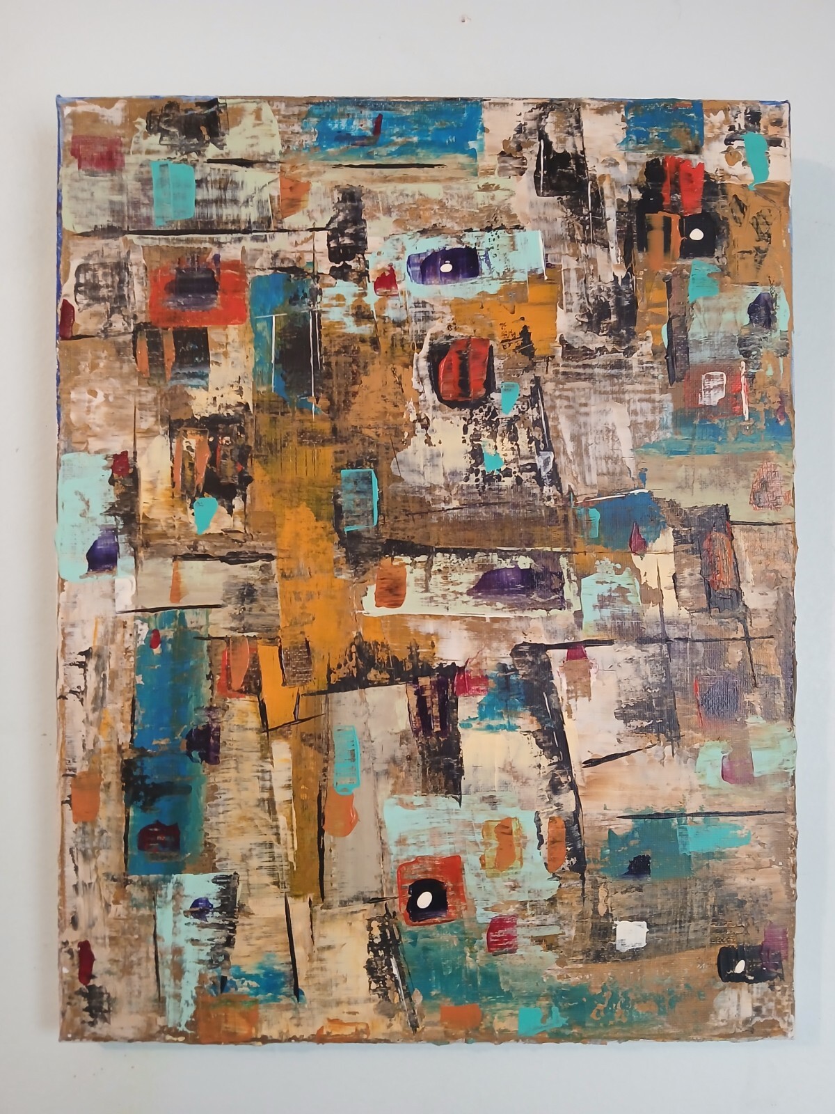 original abstract acrylic painting on canvas