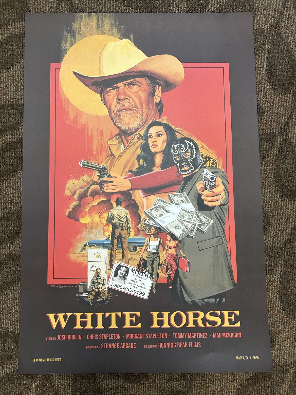 “Chris Stapleton” – “White Horse” Poster – Music Video Art Print 24″ X 36″