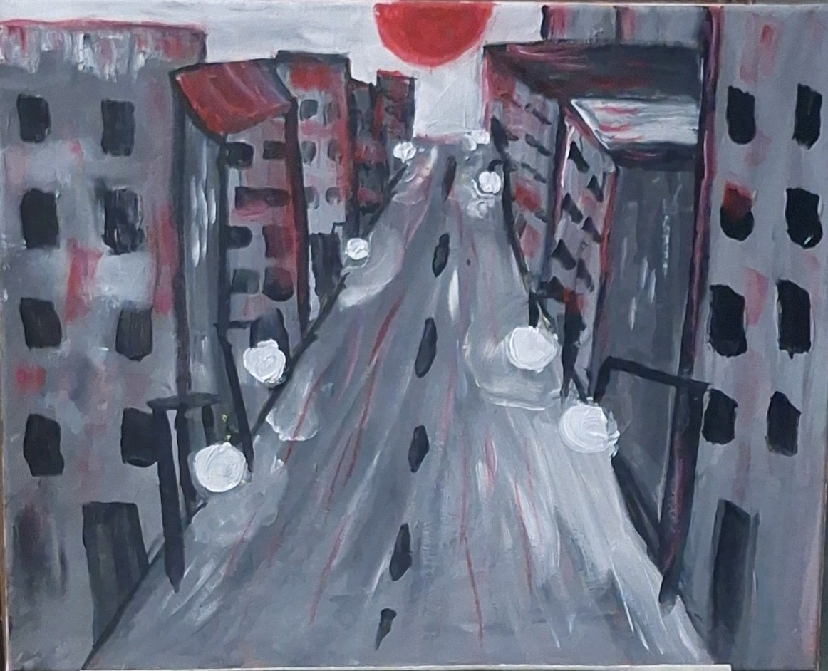 abandoned, Acrylic Painting – 16×20 Hand Painted Artwork on Canvas