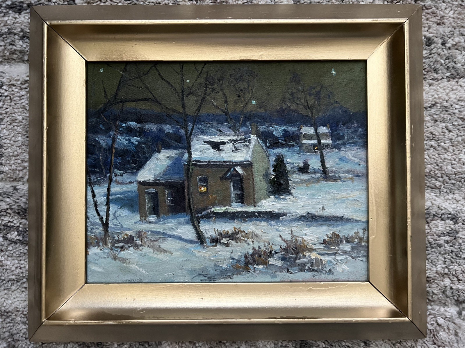 Christopher Willett Signed Oil On Board Painting Holicong Bucks County