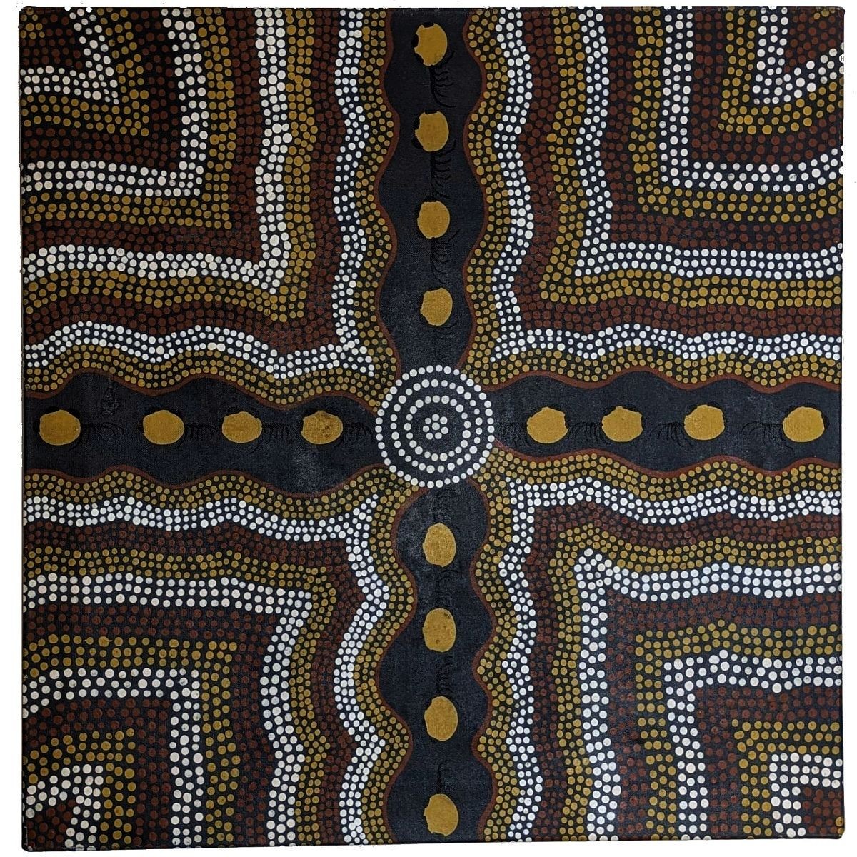 Dot Painting “Honey Ants” Gracie Mbitjana (Aboriginal NT Artist)