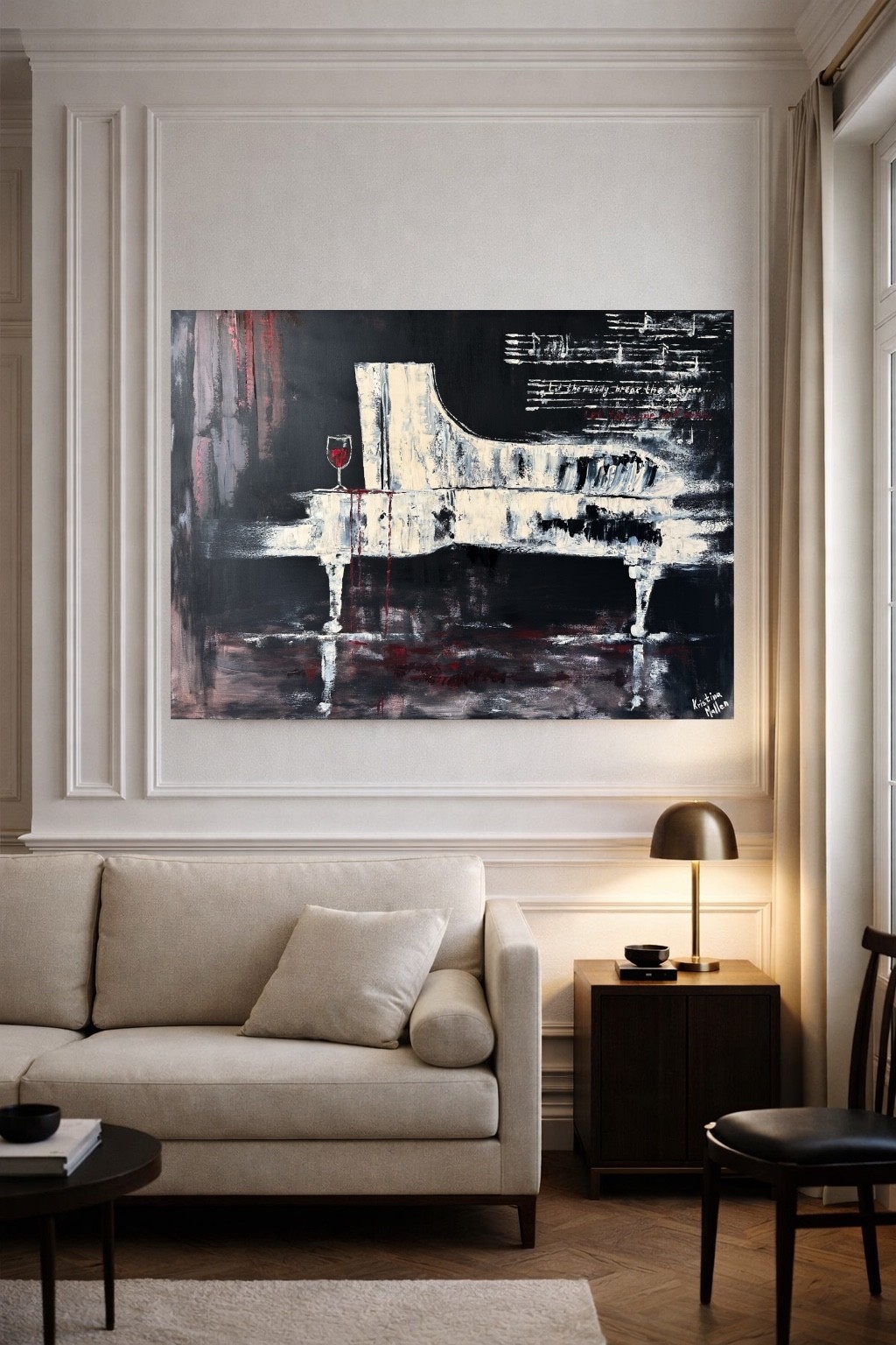 Let the Melody Break the Silence, Let the Wine Spill Over, Kristina Mallen, Art