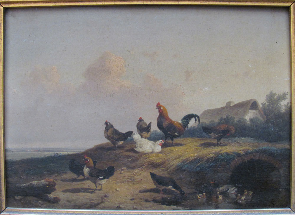 Cornelis Van Leemputten [Cornelius Van Lemputten] Agrarian Landscape 1860s