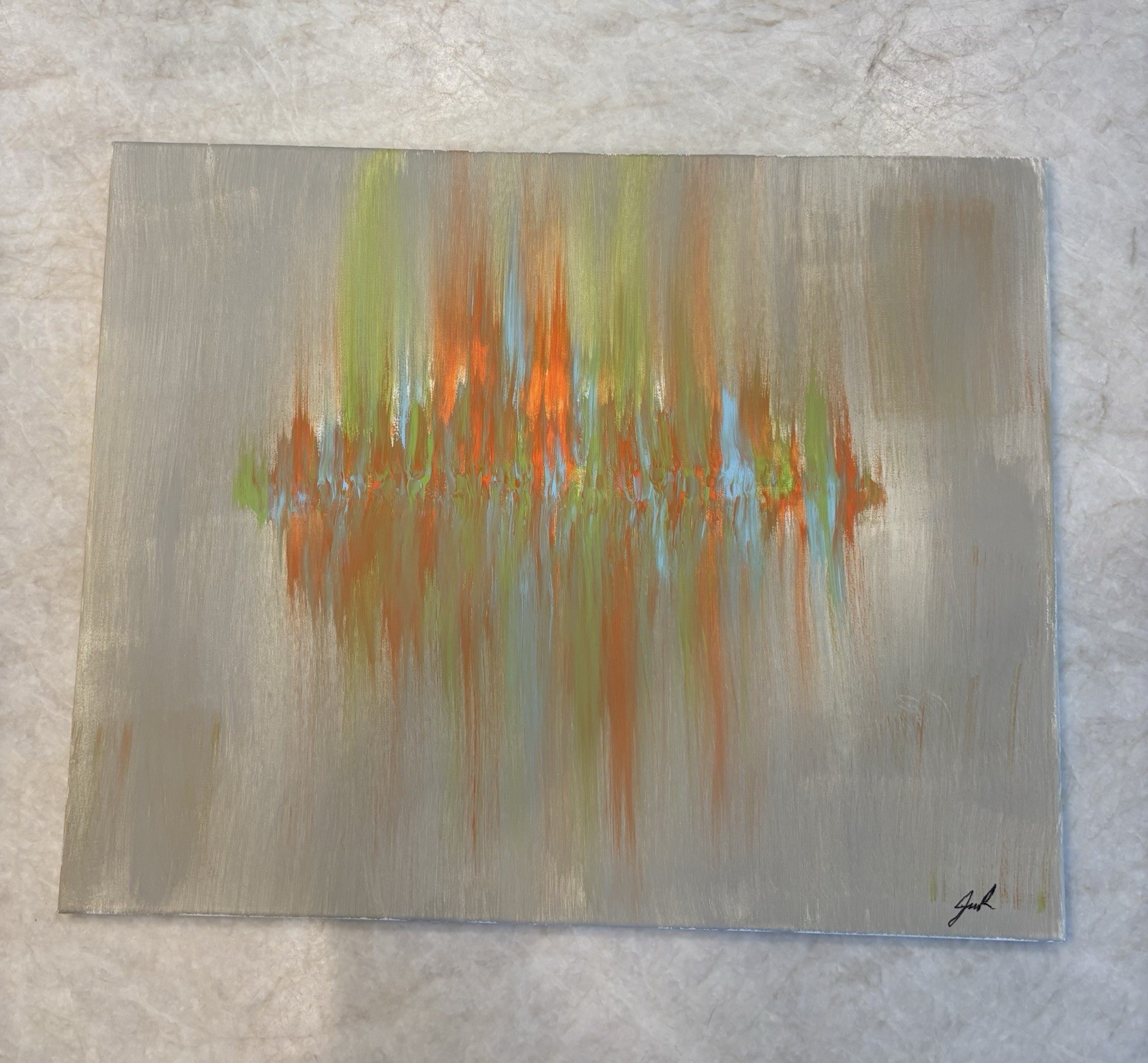 Abstract Acrylic Painting 16×20 Canvas
