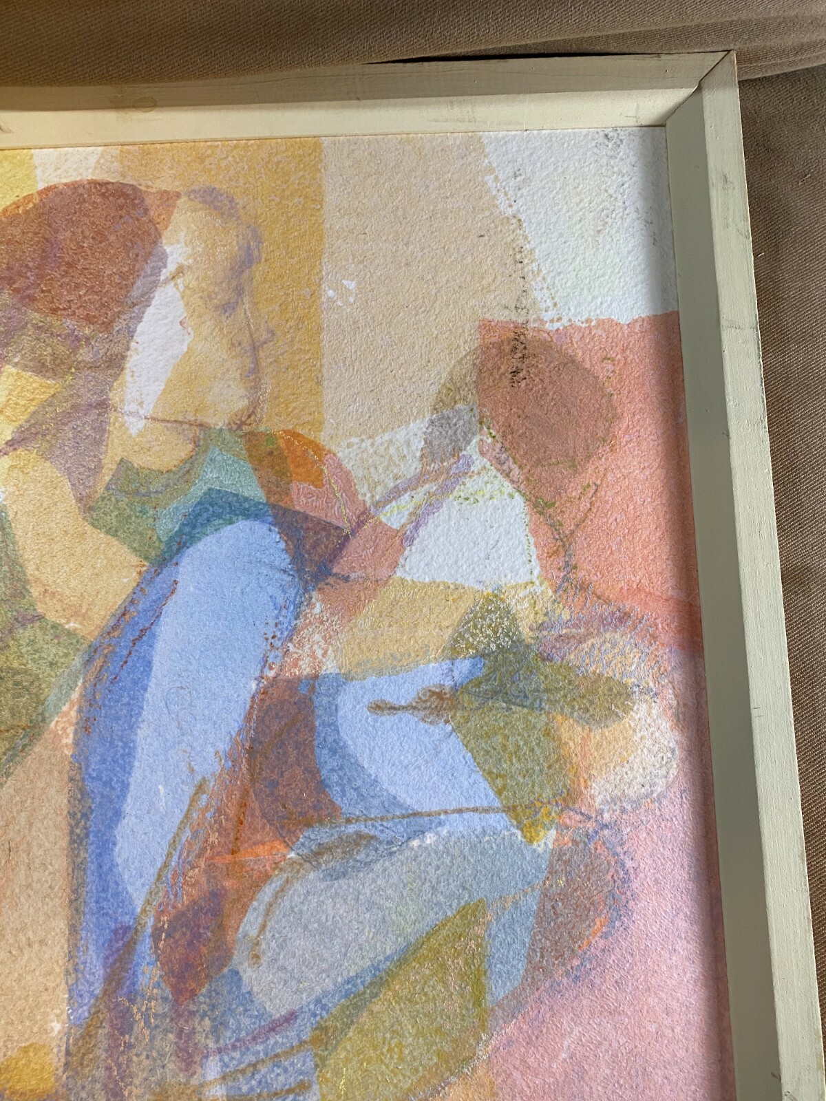 Homer Johnson “Mother And Child” Acrylic And Pastel Painting – Signed/Framed