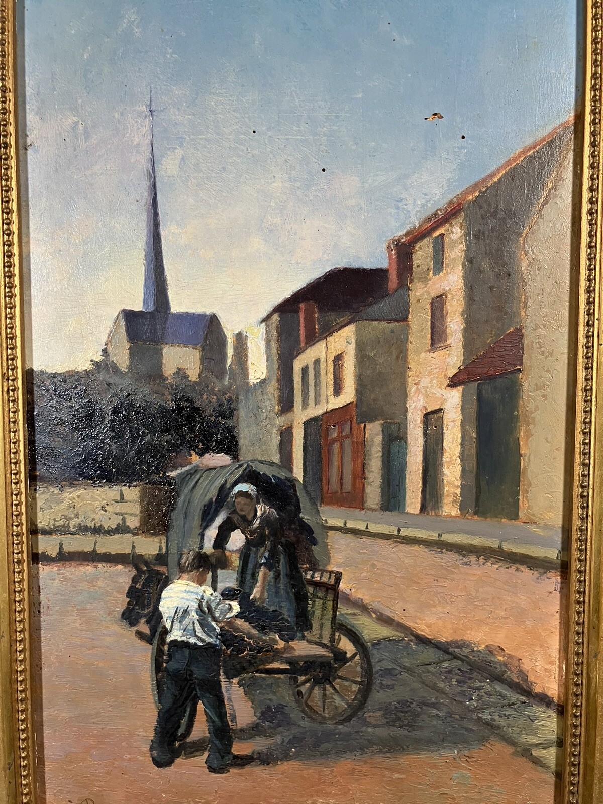 Landscape View Of Pithiviers Loiret Centre-Val De Loire Dated 1916 Monogrammed