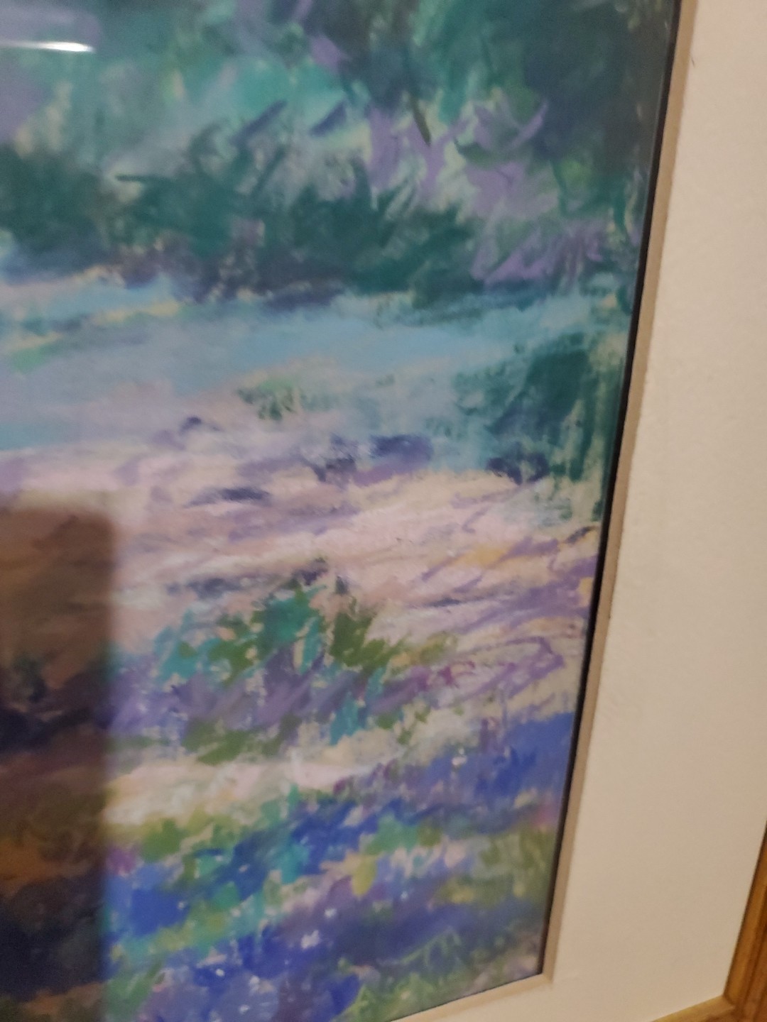 “Texas Bluebonnets” ALICE KIETH NELSON-KNOWN NTX ARTIST A QUEEN Of OIL PASTEL BB