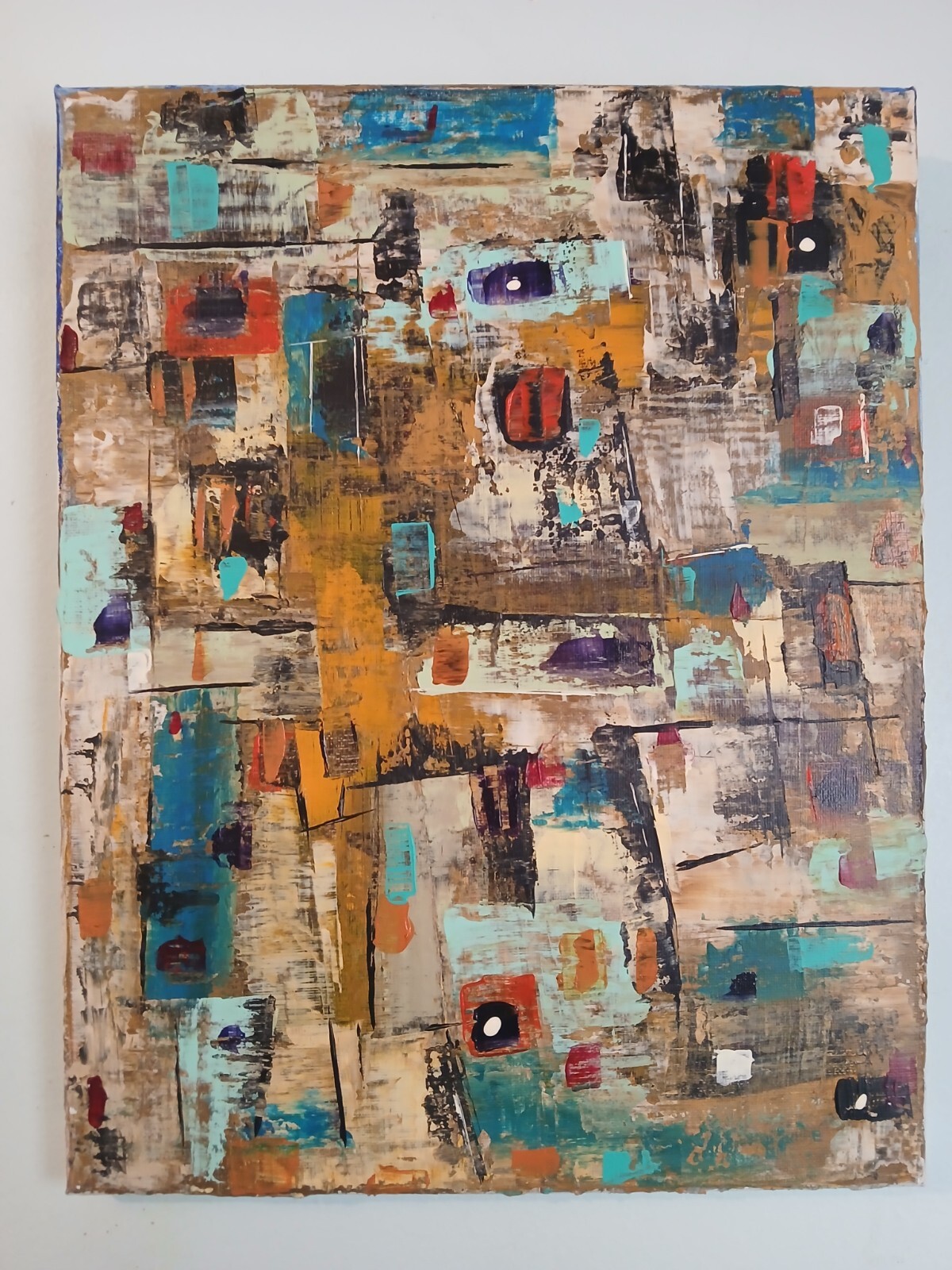 original abstract acrylic painting on canvas