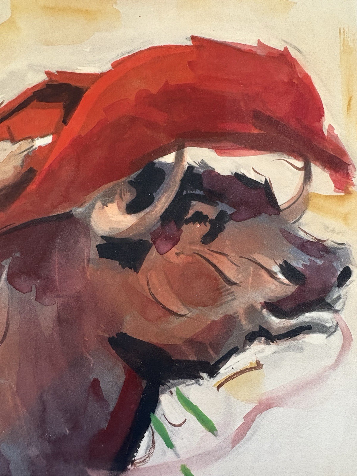 Jose Maria Tuser Vazquez – Watercolor Painting Matador Bullfighting 16.5”x13.5”