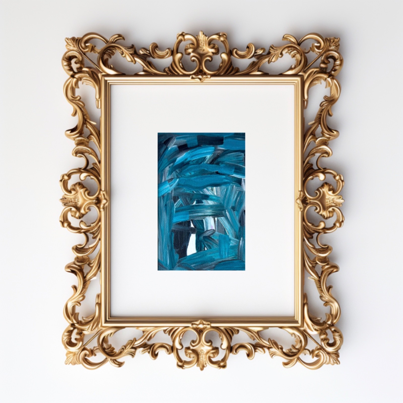 Original Painting Acrylic Modern Abstract Art 8×10 Matted Jimarieart