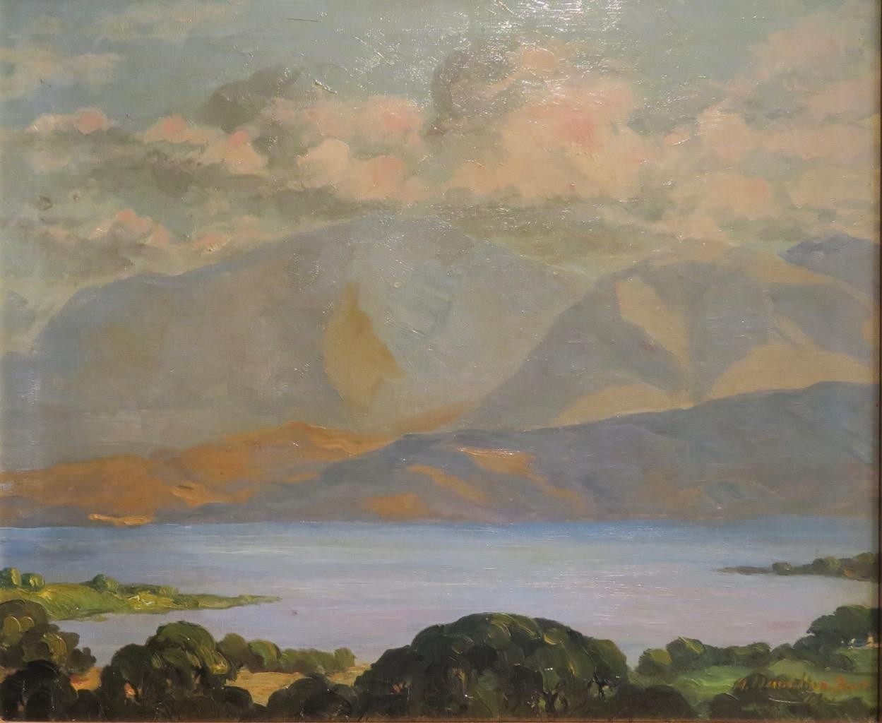 Alexander Scott (1876-1944) Scottish Highland Landscape ANTQUE OIL PAINTING