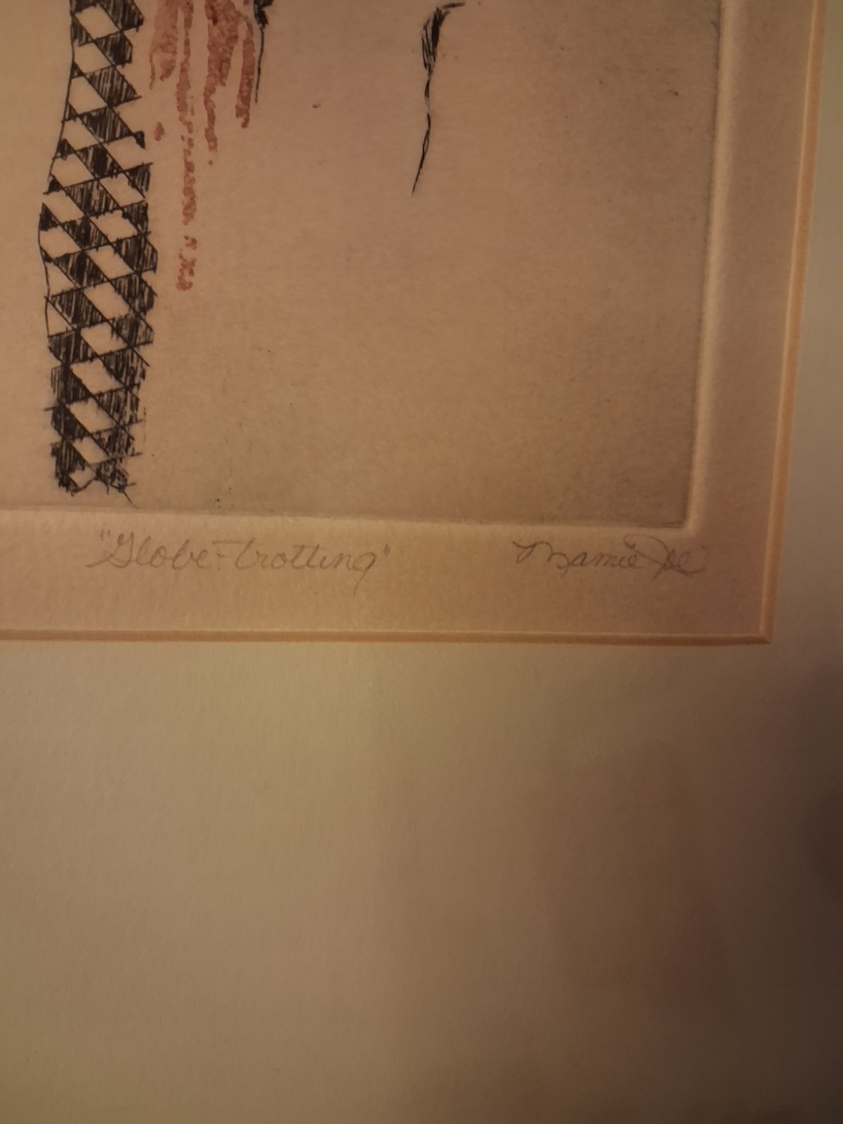 Mamie Joe Original Abstract Art Signed by Artist/Lot Of 2 /Framed