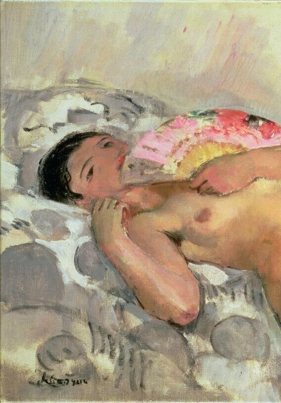 Henri Lebasque Handmade Signed Oil Painting on Canvas 16×24 Post-Impressionism..