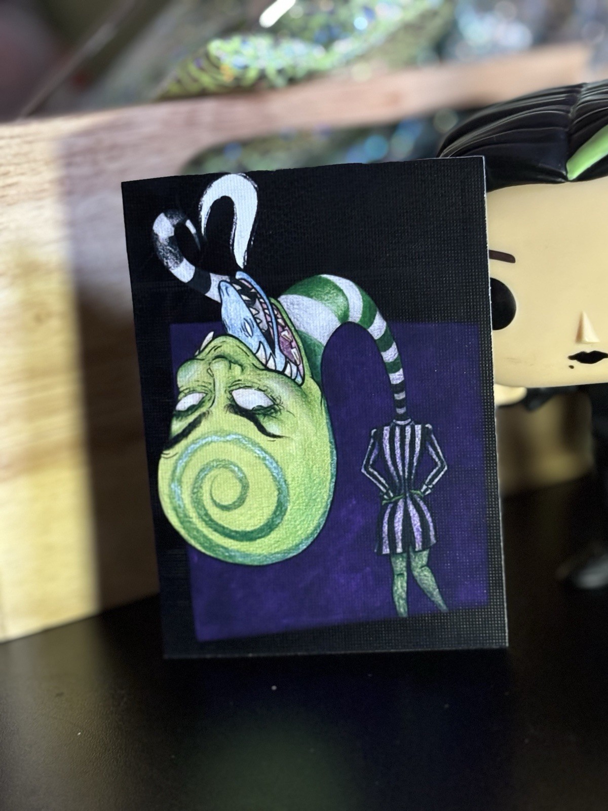 ACEO Original Art Print Beetle Who?