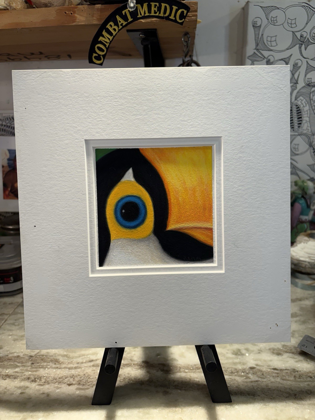 Paul Plante 1942-2016 #813 Dec 6, 1992 Pastel Painting Toucan