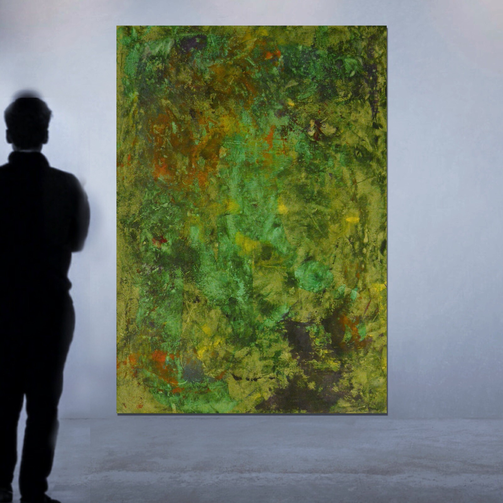 64”X44” Mark Little original canvas ￼painting Acrylic,Abstract, Modern,X Large